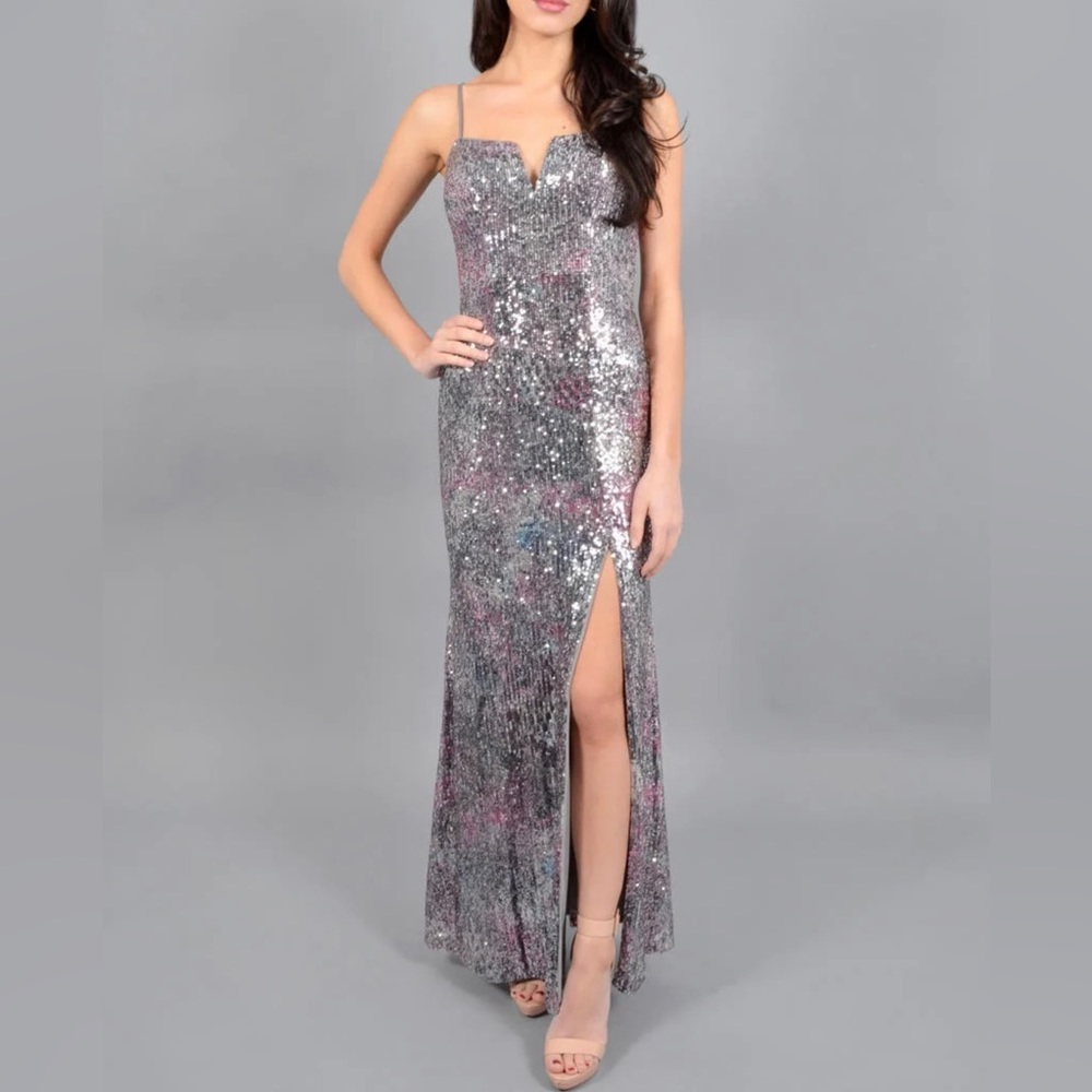 XSCAPE sequence prom dress, worn once!